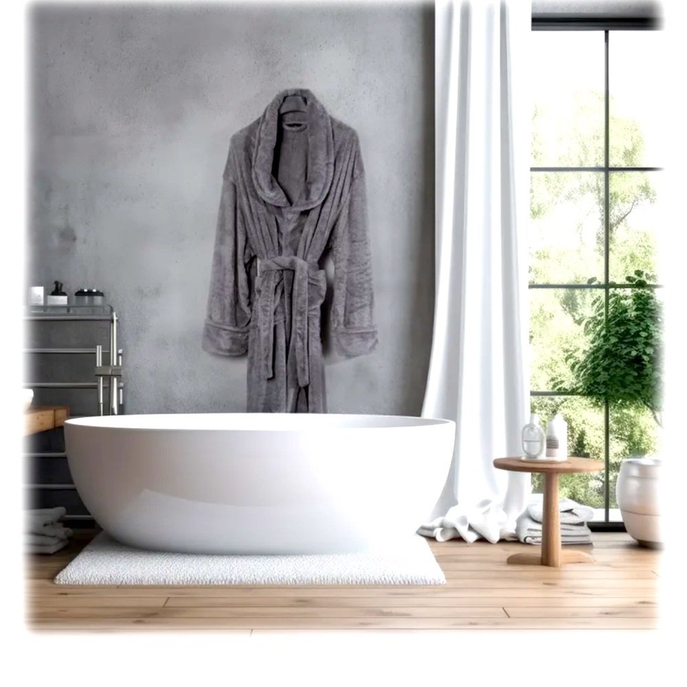 Luxury Gray Bathrobe